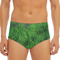 Christmas Tree Branches Print Men's Triangle Swim Briefs