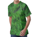 Christmas Tree Branches Print Men's Velvet T-Shirt