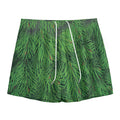 Christmas Tree Branches Print Mesh Shorts