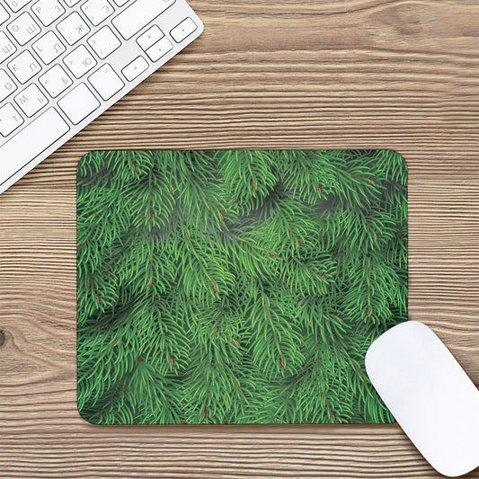 Christmas Tree Branches Print Mouse Pad