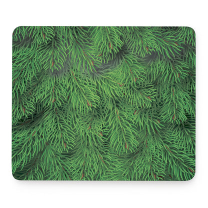 Christmas Tree Branches Print Mouse Pad