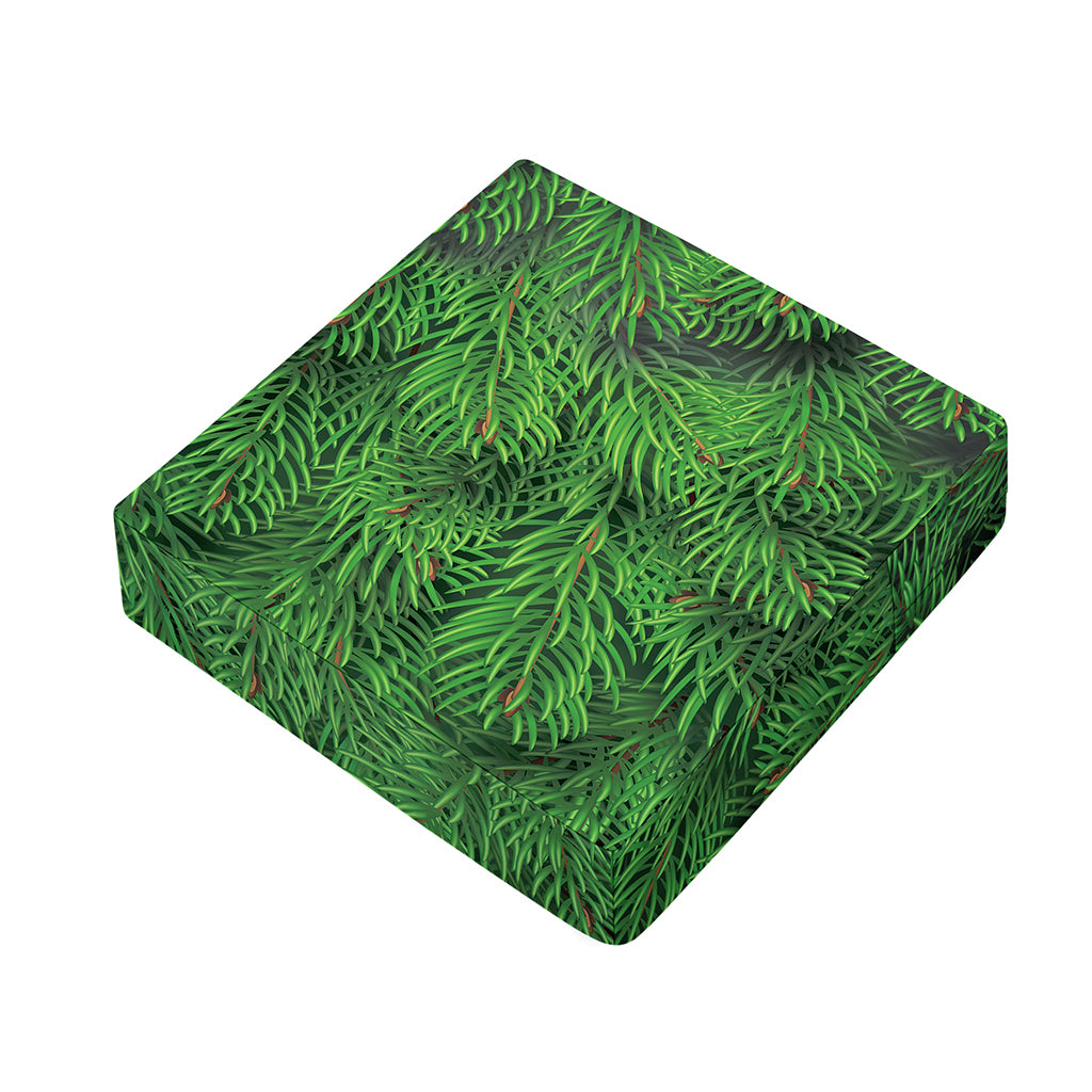 Christmas Tree Branches Print Outdoor Seat Cushion Cover