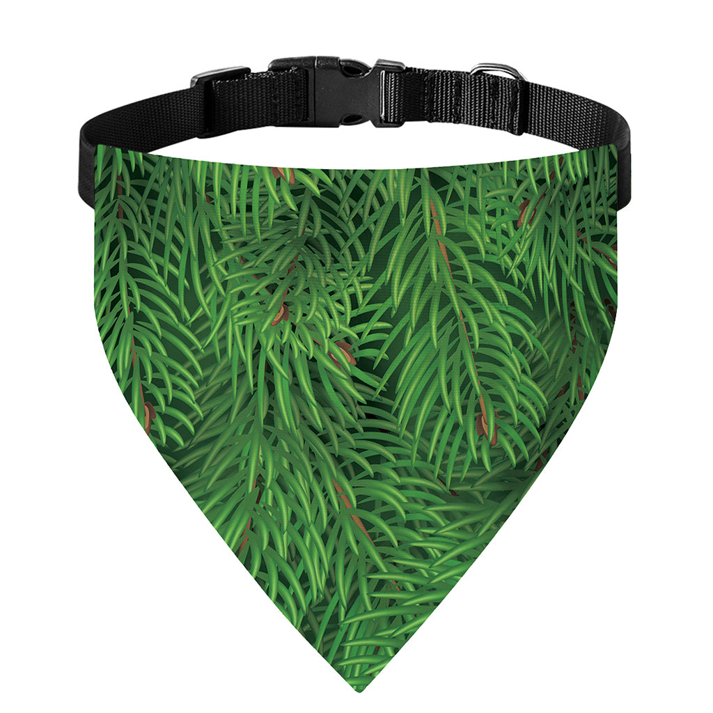 Christmas Tree Branches Print Over The Collar Dog Bandana