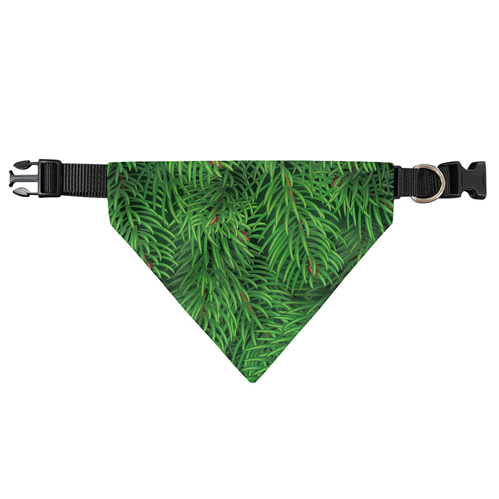 Christmas Tree Branches Print Over The Collar Dog Bandana