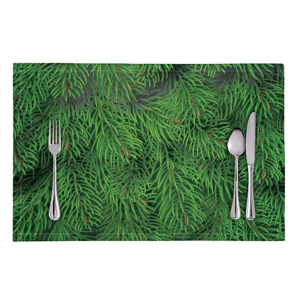 Christmas Tree Branches Print Placemat