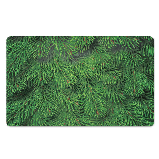 Christmas Tree Branches Print Polyester Doormat