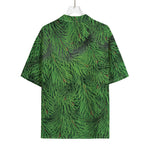 Christmas Tree Branches Print Rayon Hawaiian Shirt