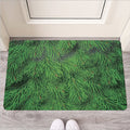 Christmas Tree Branches Print Rubber Doormat
