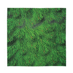 Christmas Tree Branches Print Silk Bandana