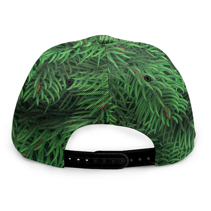 Christmas Tree Branches Print Snapback Cap