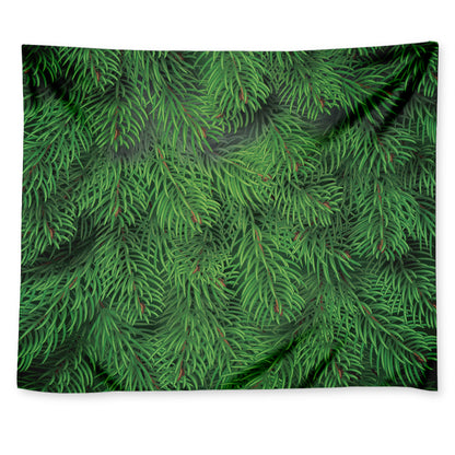 Christmas Tree Branches Print Tapestry