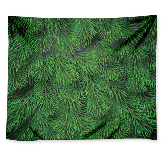 Christmas Tree Branches Print Tapestry
