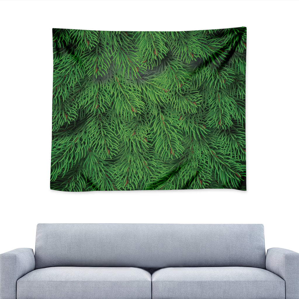 Christmas Tree Branches Print Tapestry