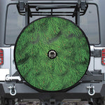 Christmas Tree Branches Print Tire Cover With Camera Hole