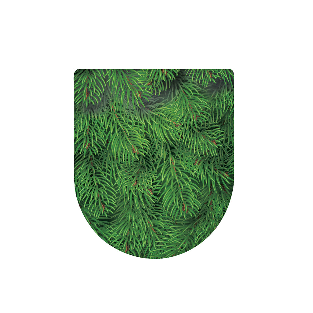 Christmas Tree Branches Print Toilet Lid Cover