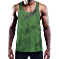 Christmas Tree Branches Print Men's Workout Tank Top
