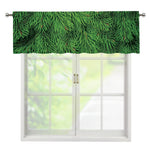Christmas Tree Branches Print Window Valance