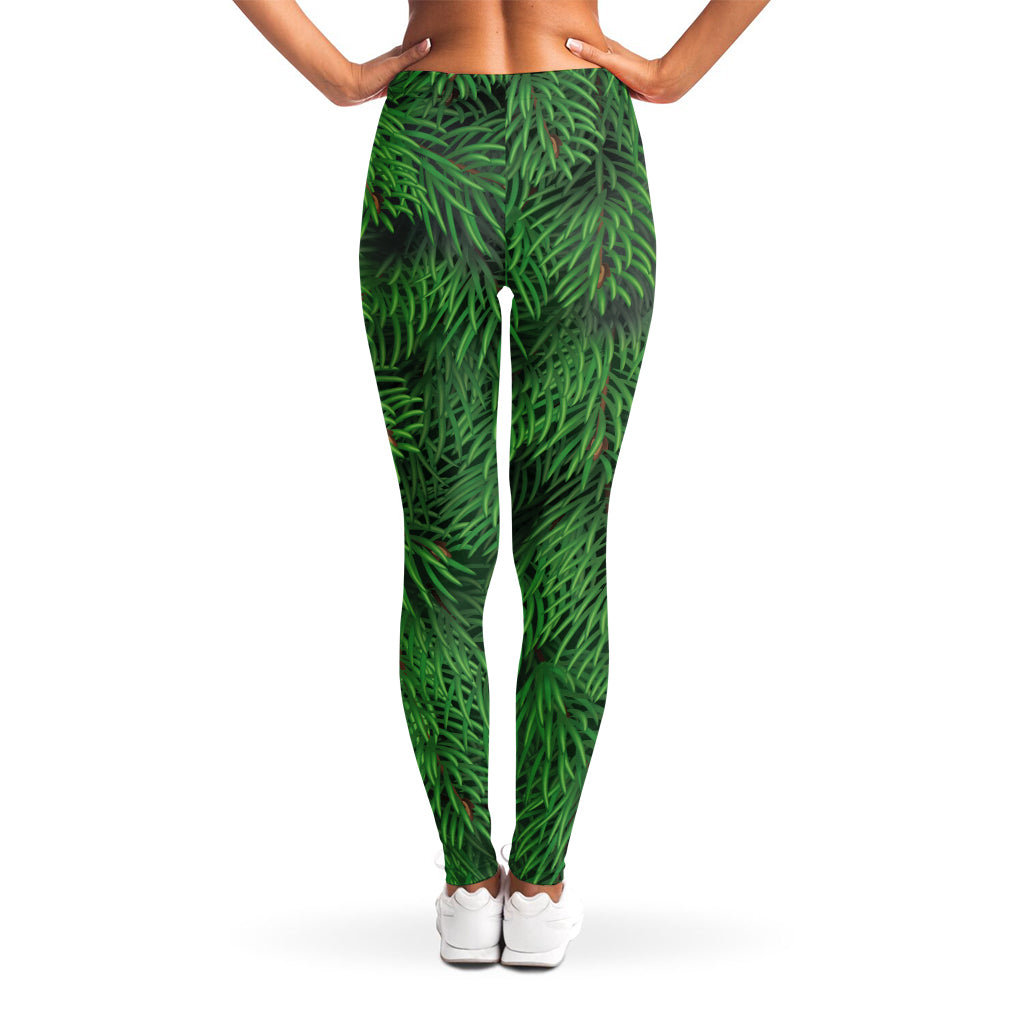 Christmas Tree Branches Print Women's Leggings