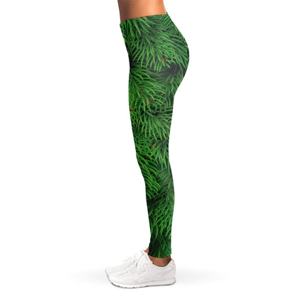 Christmas Tree Branches Print Women's Leggings