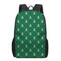 Christmas Tree Knitted Pattern Print 17 Inch Backpack