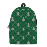Christmas Tree Knitted Pattern Print Backpack