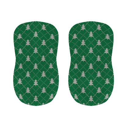 Christmas Tree Knitted Pattern Print Bar Stool Covers