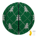 Christmas Tree Knitted Pattern Print Basketball