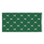 Christmas Tree Knitted Pattern Print Beach Towel
