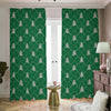 Christmas Tree Knitted Pattern Print Blackout Pencil Pleat Curtains