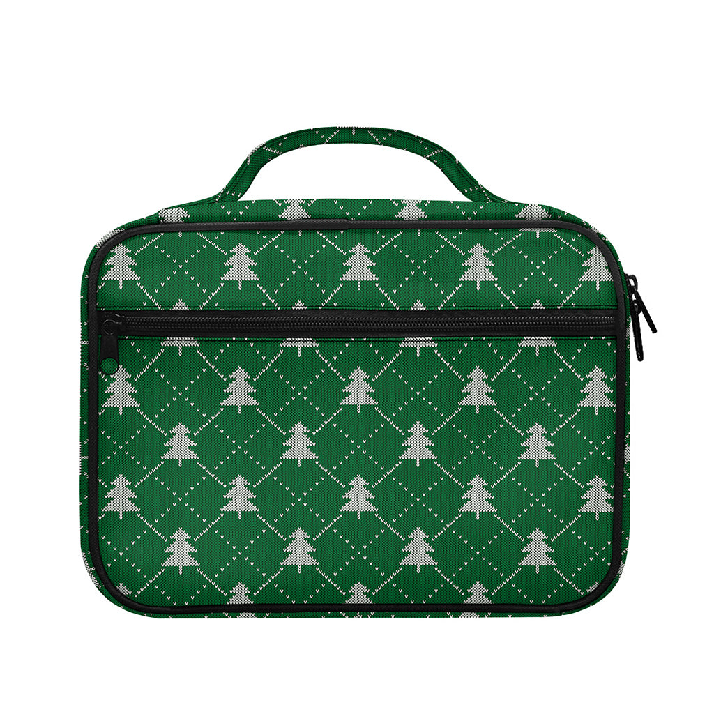 Christmas Tree Knitted Pattern Print Briefcase Bible Bag