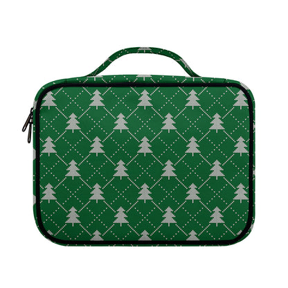 Christmas Tree Knitted Pattern Print Briefcase Bible Bag
