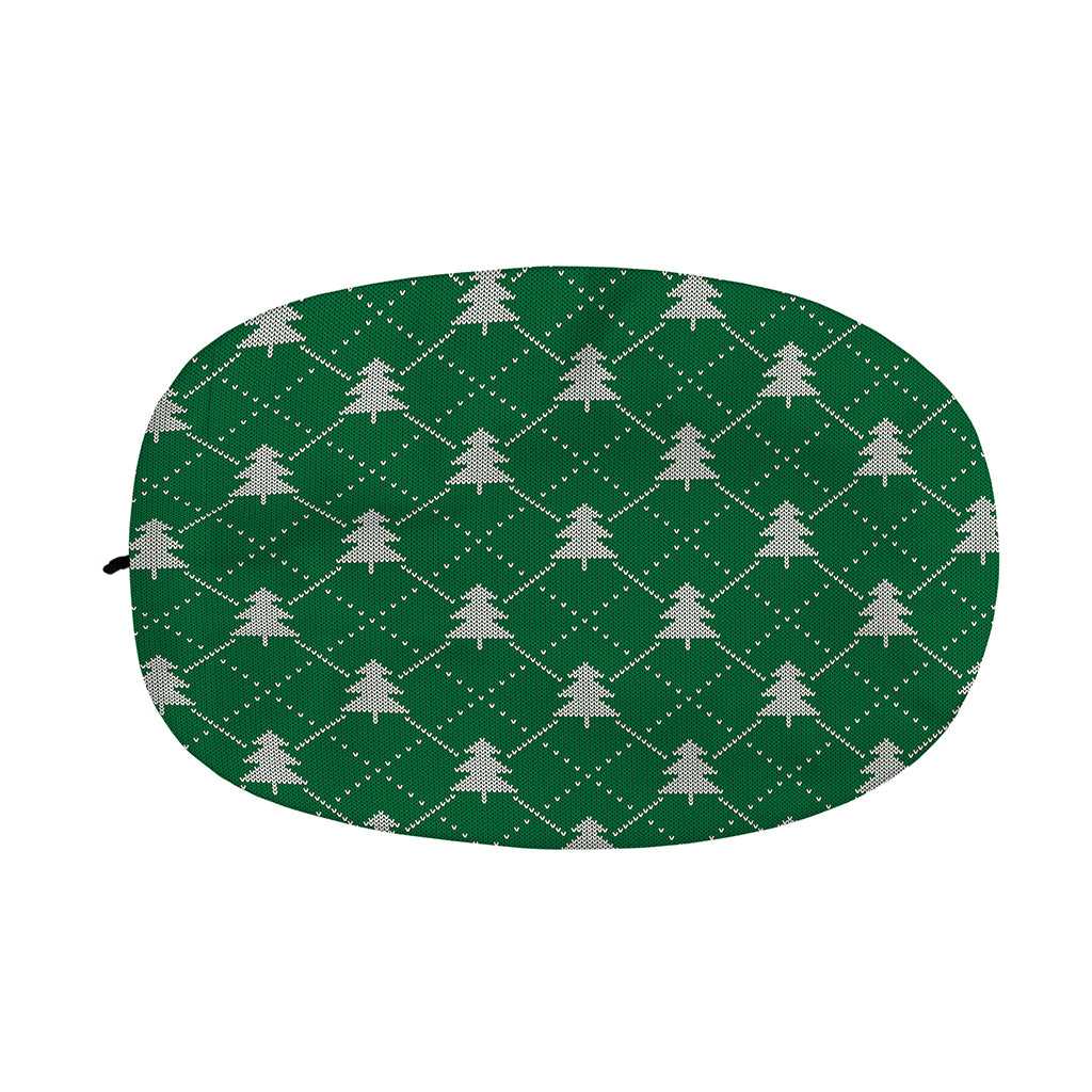 Christmas Tree Knitted Pattern Print Car Side Mirror Covers