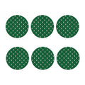 Christmas Tree Knitted Pattern Print Coaster Set