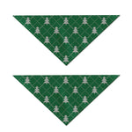 Christmas Tree Knitted Pattern Print Dog Bandana
