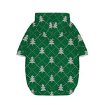 Christmas Tree Knitted Pattern Print Dog Zip Up Hoodie