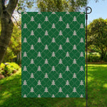 Christmas Tree Knitted Pattern Print Garden Flag