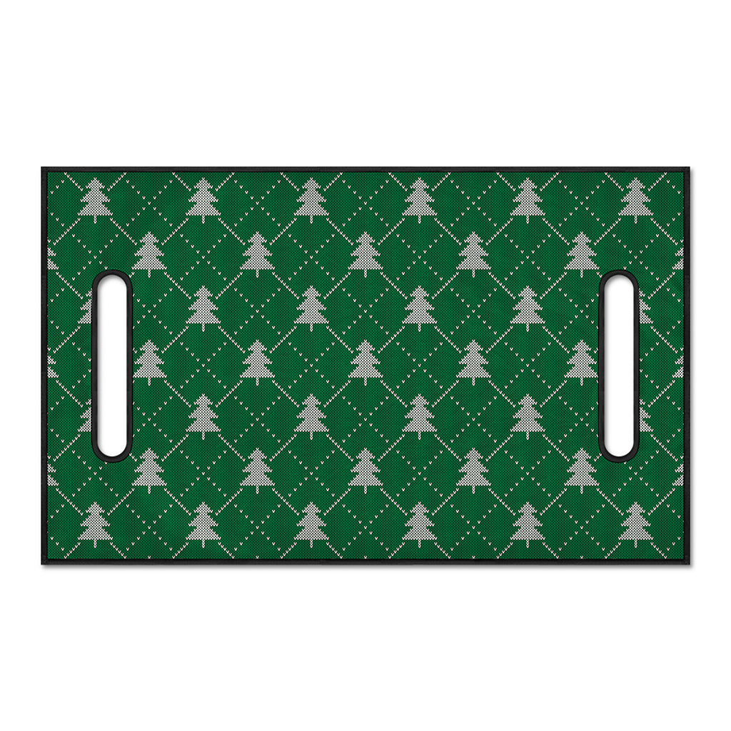 Christmas Tree Knitted Pattern Print Golf Cart Seat Cover