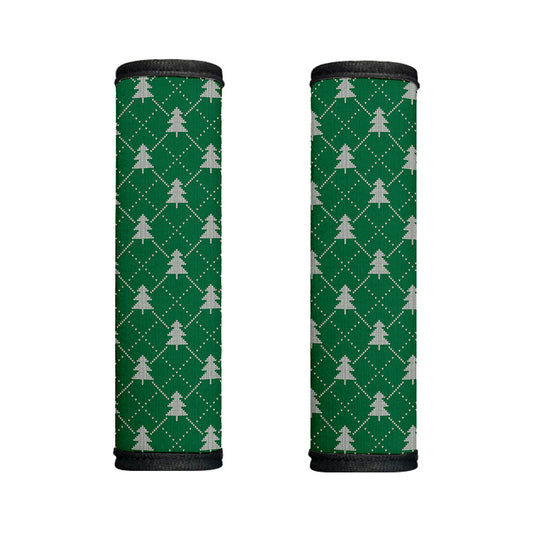Christmas Tree Knitted Pattern Print Handle Covers