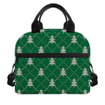 Christmas Tree Knitted Pattern Print Insulated Lunch Bag