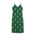Christmas Tree Knitted Pattern Print Jersey Midi Cami Dress