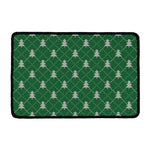 Christmas Tree Knitted Pattern Print Kitchen Mat