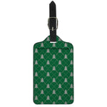 Christmas Tree Knitted Pattern Print Luggage Tag