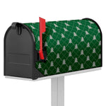 Christmas Tree Knitted Pattern Print Mailbox Cover