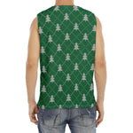 Christmas Tree Knitted Pattern Print Men's Fitness Tank Top
