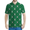 Christmas Tree Knitted Pattern Print Men's Polo Shirt