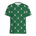 Christmas Tree Knitted Pattern Print Men's Athletic T-Shirt