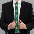 Christmas Tree Knitted Pattern Print Necktie