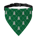 Christmas Tree Knitted Pattern Print Over The Collar Dog Bandana