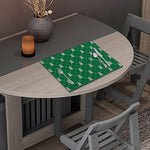 Christmas Tree Knitted Pattern Print Placemat