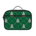 Christmas Tree Knitted Pattern Print Portable Lunch Bag
